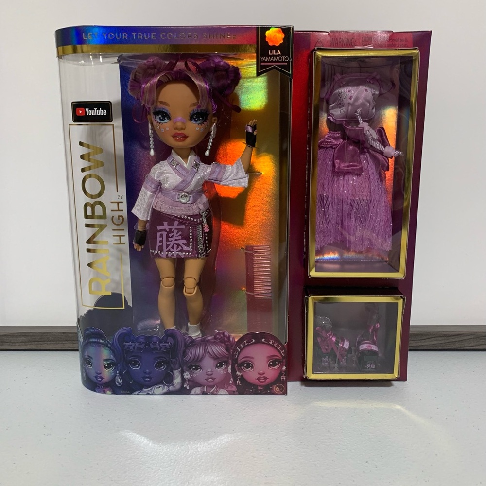 Rainbow High Lila Yamamoto Fashion Doll with Accessories-New